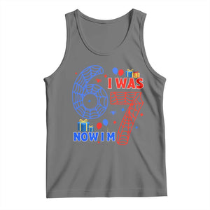 Spider Boy I Was 6 Now I Am 7 Tank Top Seventh Birthday Gift TS12 Black Heather Print Your Wear
