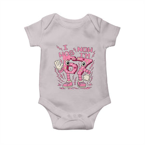 Seven Years Old Birthday Girl Baby Onesie I Was 6 Now I Am 7 TS12 Ice Gray Print Your Wear