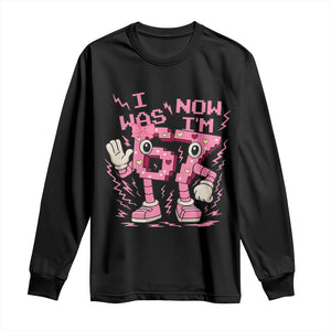 Seven Years Old Birthday Girl Long Sleeve Shirt I Was 6 Now I Am 7 TS12 Black Print Your Wear
