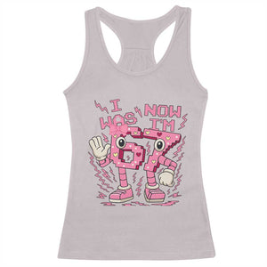 Seven Years Old Birthday Girl Racerback Tank Top I Was 6 Now I Am 7 TS12 Ice Gray Print Your Wear