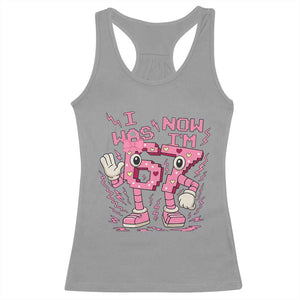 Seven Years Old Birthday Girl Racerback Tank Top I Was 6 Now I Am 7 TS12 Sport Gray Print Your Wear