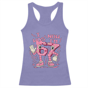 Seven Years Old Birthday Girl Racerback Tank Top I Was 6 Now I Am 7 TS12 Violet Print Your Wear