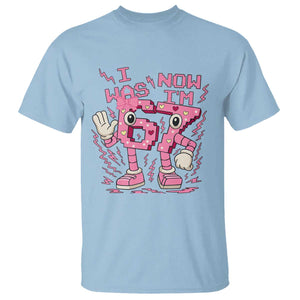Seven Years Old Birthday Girl T Shirt I Was 6 Now I Am 7 TS12 Light Blue Print Your Wear