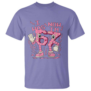 Seven Years Old Birthday Girl T Shirt I Was 6 Now I Am 7 TS12 Violet Print Your Wear