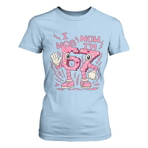 Seven Years Old Birthday Girl T Shirt For Women I Was 6 Now I Am 7 TS12 Light Blue Print Your Wear