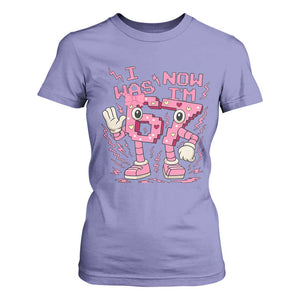 Seven Years Old Birthday Girl T Shirt For Women I Was 6 Now I Am 7 TS12 Violet Print Your Wear
