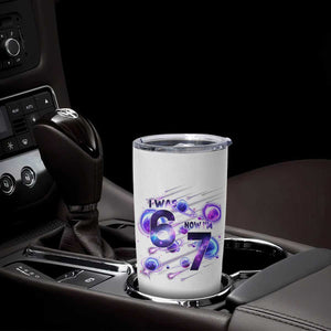 Funny Galaxy Space Birthday Tumbler Cup I Was Six Now I Am Seven TS12 Print Your Wear