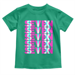 Six Seven Glitch Optical Illusion Meme Toddler T Shirt Funny Gen Z Alpha Gift TS12 Irish Green Print Your Wear
