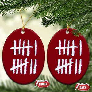 Tally Marks Six Seven Meme Ceramic Ornament Glitch Optical Illusion TS12 Print Your Wear