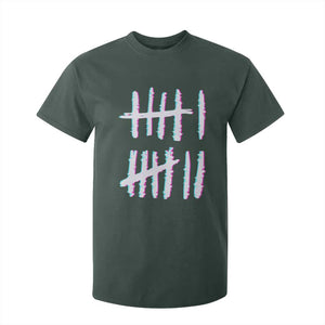 Tally Marks Six Seven Meme T Shirt For Kid Glitch Optical Illusion TS12 Dark Forest Green Print Your Wear