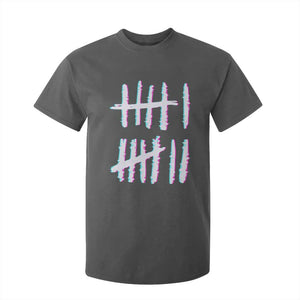 Tally Marks Six Seven Meme T Shirt For Kid Glitch Optical Illusion TS12 Dark Heather Print Your Wear