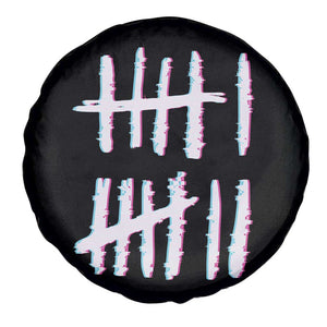 Tally Marks Six Seven Meme Spare Tire Cover Glitch Optical Illusion TS12 Print Your Wear