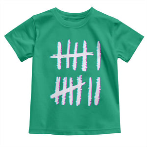 Tally Marks Six Seven Meme Toddler T Shirt Glitch Optical Illusion TS12 Irish Green Print Your Wear