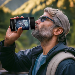 Human By Chance Alpha By Choice 4 in 1 Can Cooler Tumbler Funny Alpha Wolf Meme TS12 Print Your Wear