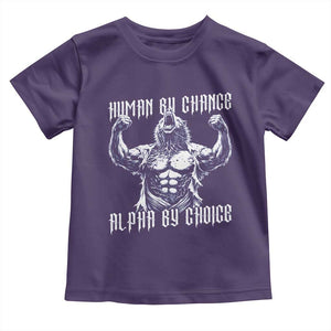 Funny Cringe Werewolf Memes Toddler T Shirt Human By Chance Alpha By Choice TS12 Purple Print Your Wear