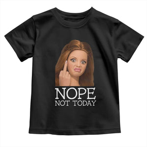 Funny Doll Face Disgusted Toddler T Shirt Nope Not Today Meme TS12 Black Print Your Wear
