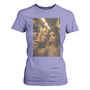 Funny Selfie Doll Meme T Shirt For Women Aesthetic Doll Face Graphic TS12 Violet Print Your Wear