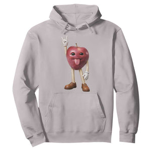 Funny Apple With Face Wapple Meme Hoodie TS12 Ice Gray Print Your Wear