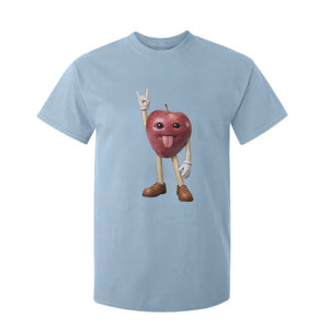 Funny Apple With Face Wapple Meme T Shirt For Kid TS12 Light Blue Print Your Wear