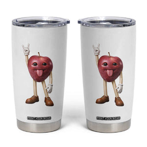 Funny Apple With Face Wapple Meme Tumbler Cup TS12 White Print Your Wear