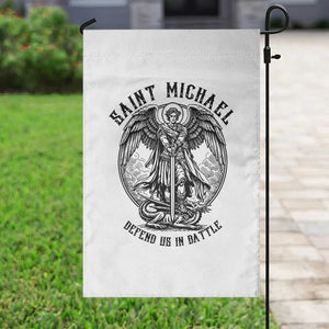 Saint Michael Heavenly Warrior Garden Flag Defend Us In Battle TS12 Print Your Wear