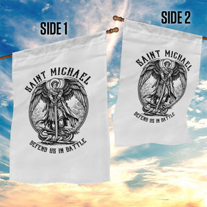 Saint Michael Heavenly Warrior Garden Flag Defend Us In Battle TS12 Print Your Wear