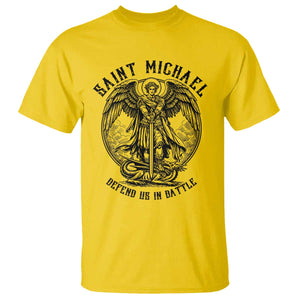 Saint Michael Heavenly Warrior T Shirt Defend Us In Battle TS12 Daisy Print Your Wear