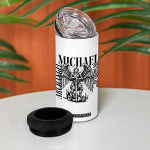 Saint Michael Archangel Defende Nos In Proelio 4 in 1 Can Cooler Tumbler Christian Faith Gift TS12 Print Your Wear