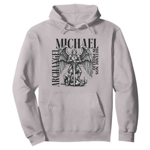 Saint Michael Archangel Defende Nos In Proelio Hoodie Christian Faith Gift TS12 Ice Gray Print Your Wear