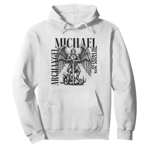 Saint Michael Archangel Defende Nos In Proelio Hoodie Christian Faith Gift TS12 White Print Your Wear