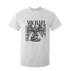 Saint Michael Archangel Defende Nos In Proelio T Shirt For Kid Christian Faith Gift TS12 White Print Your Wear