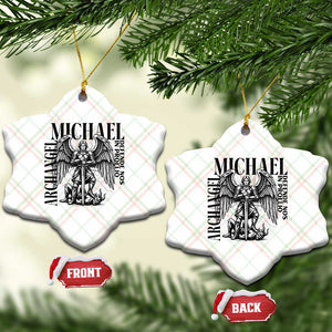 Saint Michael Archangel Defende Nos In Proelio Ceramic Ornament Christian Faith Gift TS12 Print Your Wear