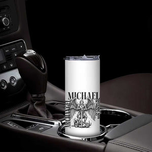 Saint Michael Archangel Defende Nos In Proelio Skinny Tumbler Christian Faith Gift TS12 Print Your Wear
