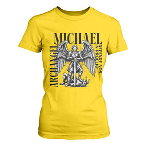 Saint Michael Archangel Defende Nos In Proelio T Shirt For Women Christian Faith Gift TS12 Daisy Print Your Wear