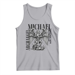 Saint Michael Archangel Defende Nos In Proelio Tank Top Christian Faith Gift TS12 Athletic Heather Print Your Wear