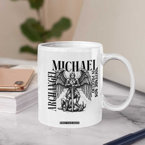 Saint Michael Archangel Defende Nos In Proelio Coffee Mug Christian Faith Gift TS12 Print Your Wear