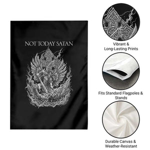 Not Today Satan Garden Flag Saint Michael Fights Evil TS12 Print Your Wear