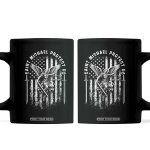 Vintage Saint Michael Archangel Protect Us Prayer Coffee Mug TS12 Black Print Your Wear