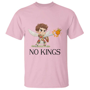 No Kings T Shirt Funny Saint Michael Topples The Crown TS12 Light Pink Print Your Wear