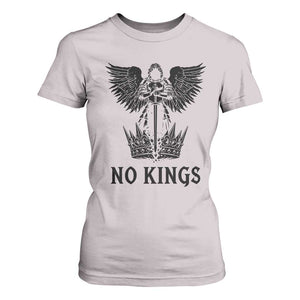 No Kings T Shirt For Women St Michael Archangel Victory Over Tyranny TS12 Ice Gray Print Your Wear