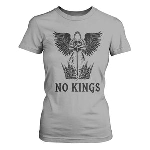 No Kings T Shirt For Women St Michael Archangel Victory Over Tyranny TS12 Sport Gray Print Your Wear