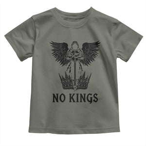 No Kings Toddler T Shirt St Michael Archangel Victory Over Tyranny TS12 Military Green Print Your Wear