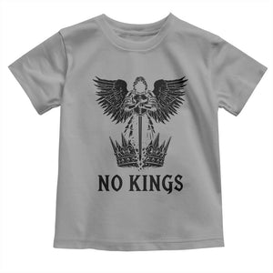 No Kings Toddler T Shirt St Michael Archangel Victory Over Tyranny TS12 Sport Gray Print Your Wear