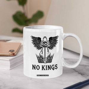 No Kings Coffee Mug St Michael Archangel Victory Over Tyranny TS12 Print Your Wear