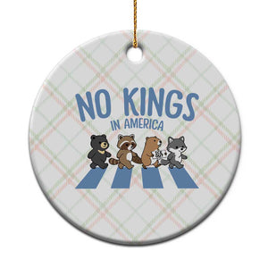 Funny No Kings Cute Forest Animals Ceramic Ornament Gift For Animal Lovers TS12 1pc Christmas Plaid Print Your Wear