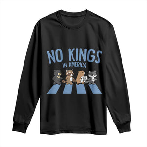 Funny No Kings Cute Forest Animals Long Sleeve Shirt Gift For Animal Lovers TS12 Black Print Your Wear