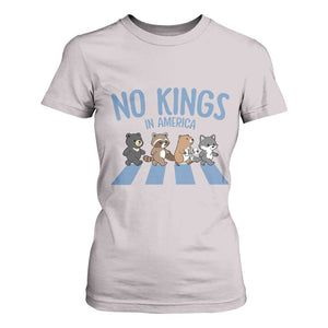 Funny No Kings Cute Forest Animals T Shirt For Women Gift For Animal Lovers TS12 Ice Gray Print Your Wear