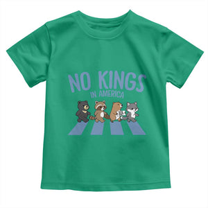 Funny No Kings Cute Forest Animals Toddler T Shirt Gift For Animal Lovers TS12 Irish Green Print Your Wear