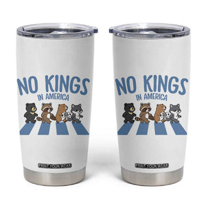 Funny No Kings Cute Forest Animals Tumbler Cup Gift For Animal Lovers TS12 White Print Your Wear