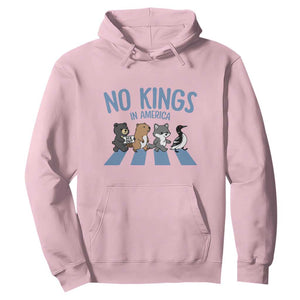 Funny Political No Kings In America Hoodie Gift For Animal Lovers TS12 Light Pink Print Your Wear